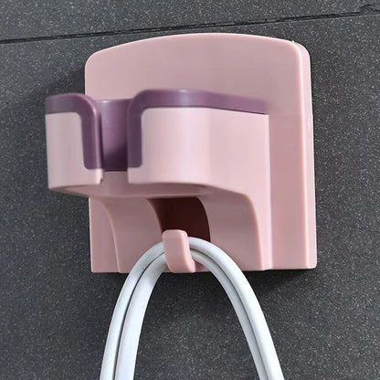 Wall Mounted Hair Dryer Holder Bathroom Hairdryer Hook