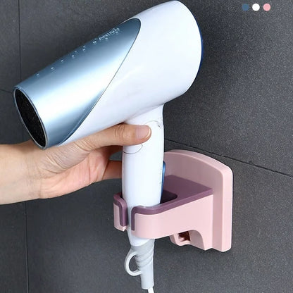 Wall Mounted Hair Dryer Holder Bathroom Hairdryer Hook