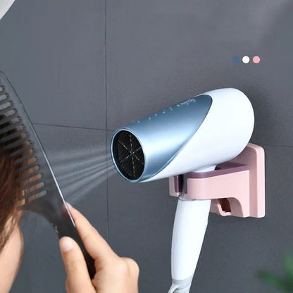 Wall Mounted Hair Dryer Holder Bathroom Hairdryer Hook