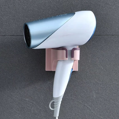 Wall Mounted Hair Dryer Holder Bathroom Hairdryer Hook